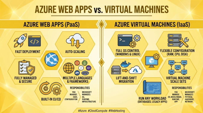 Azure Web Apps vs. Virtual Machines: Which Hosting Model is Right for You?